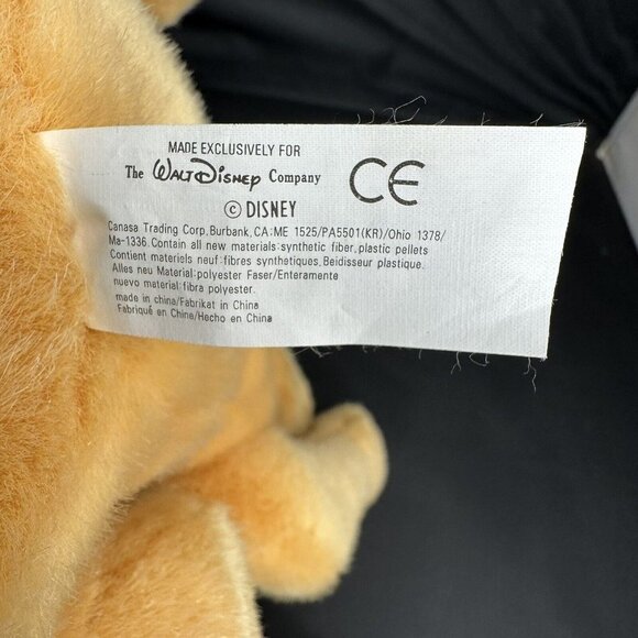 Vintage Walt Disney Co Pluto Plush Stuffed Animal Doll Toy Collectible Puppy - Picture 7 of 13